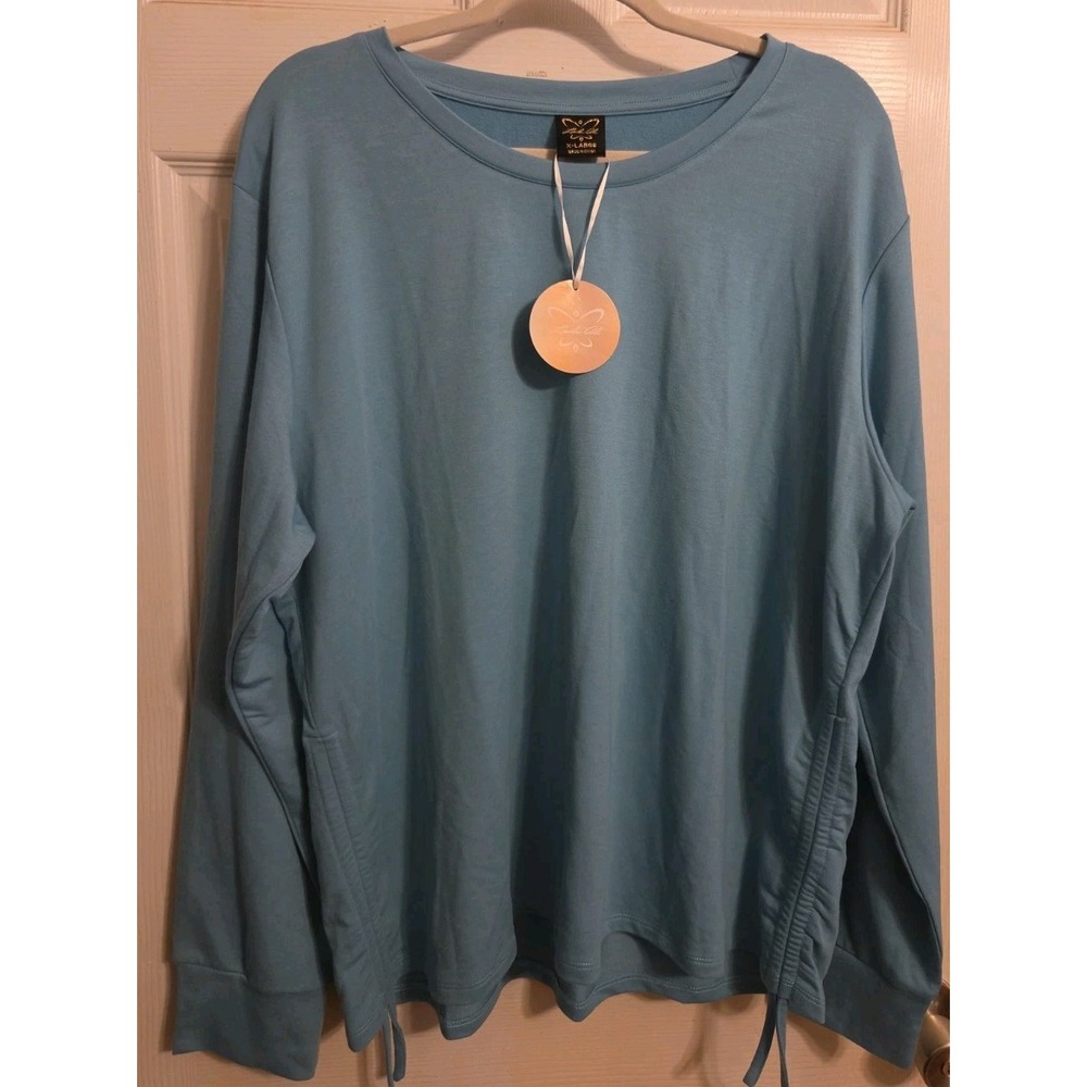 light blue Laila Ali Lifestyle Tee Long Sleeve XL